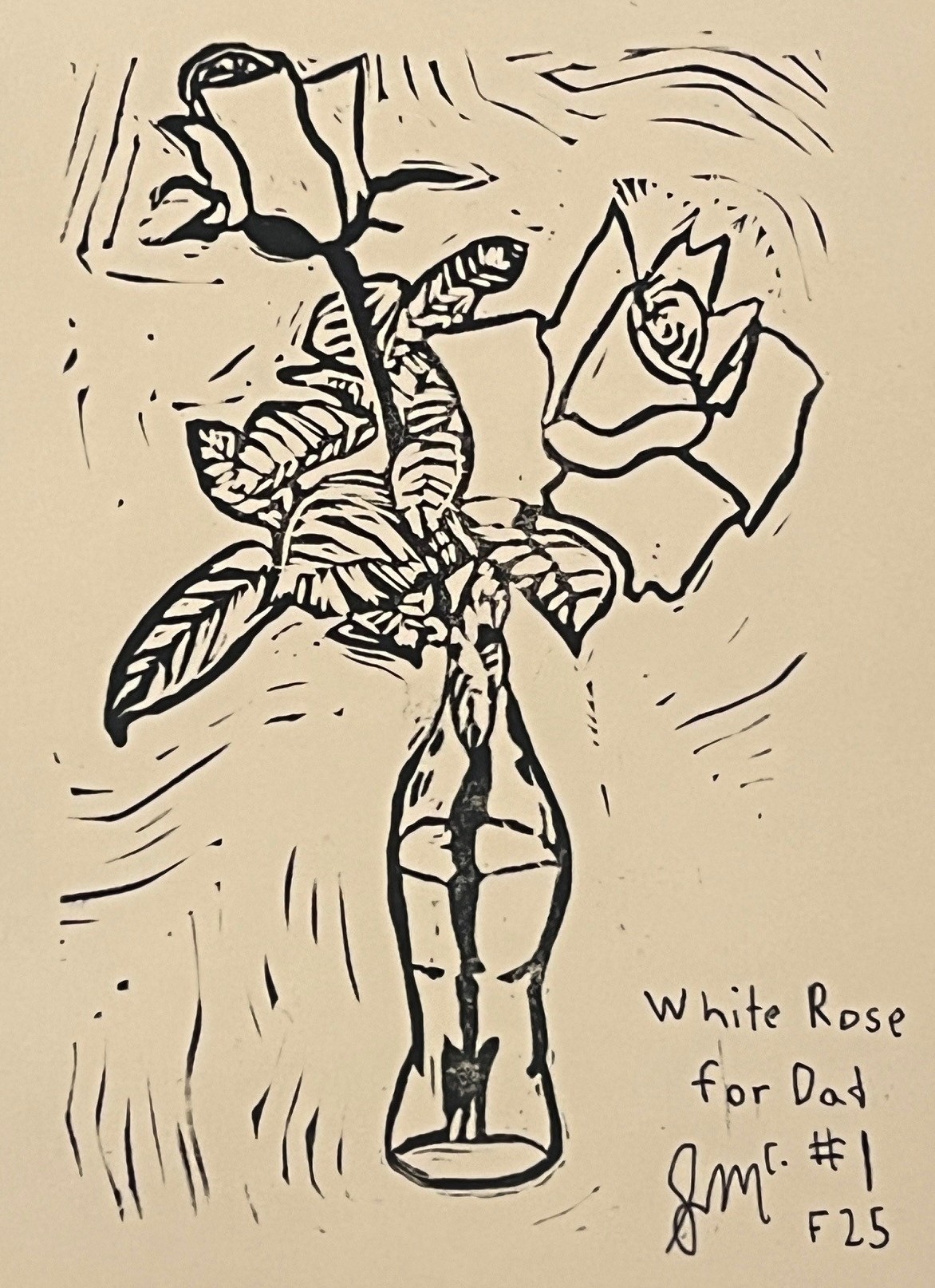 White Rose for Dad